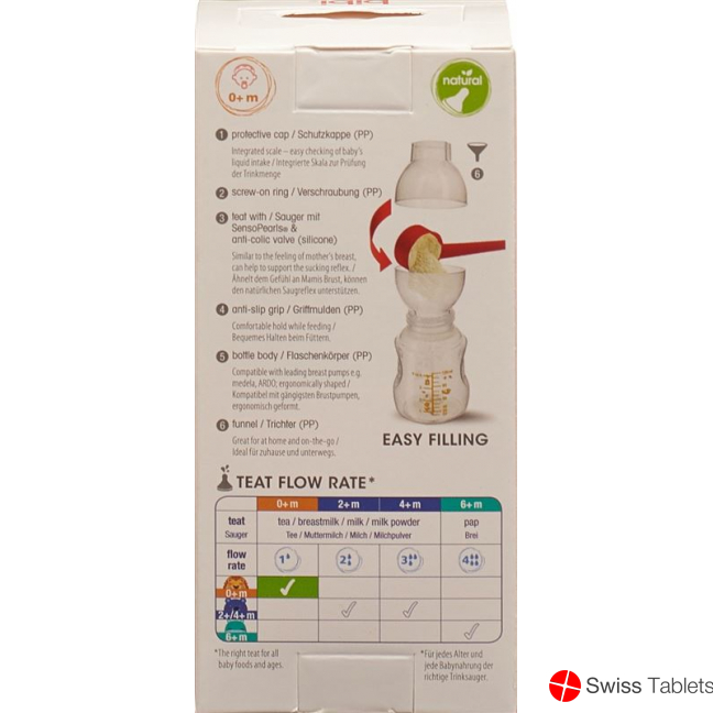 Bibi Flasche Sh Hp Pp 120ml Natsil 0+ Play New buy online