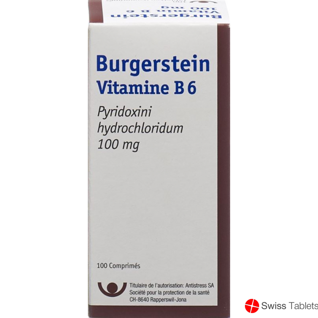 Burgerstein Vitamin B6 tablets 100 mg Ds 100 pieces buy online