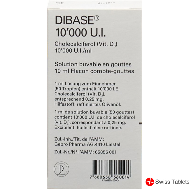 Dibase Tropfen 10000 Ie/ml Flasche 10ml buy online