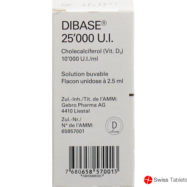 Dibase Lösung 25000 Ie Flasche 2.5ml buy online