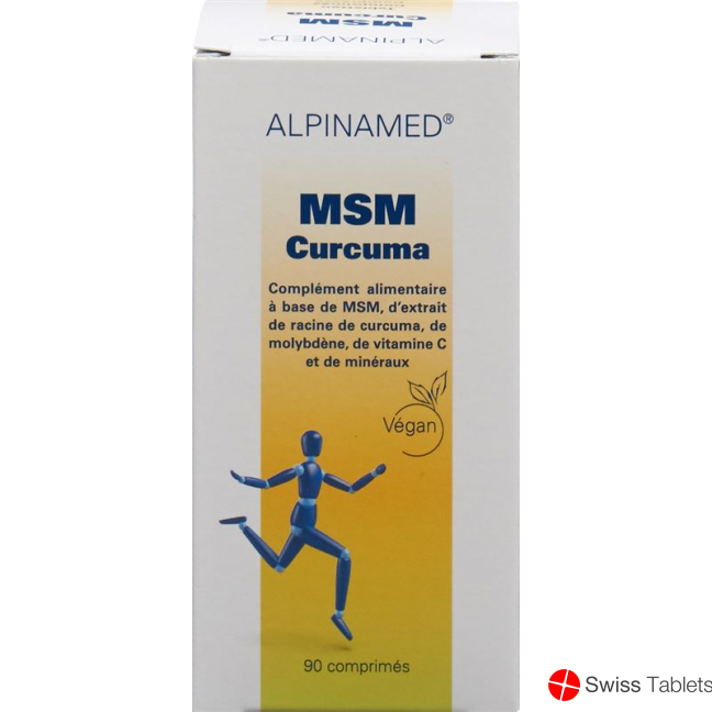Alpinamed MSM Curcuma Tablets tin 90 pieces buy online
