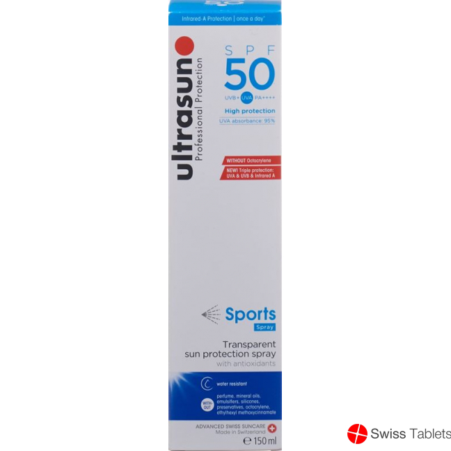 Ultrasun Sport Gel Spray SPF 50 150ml buy online