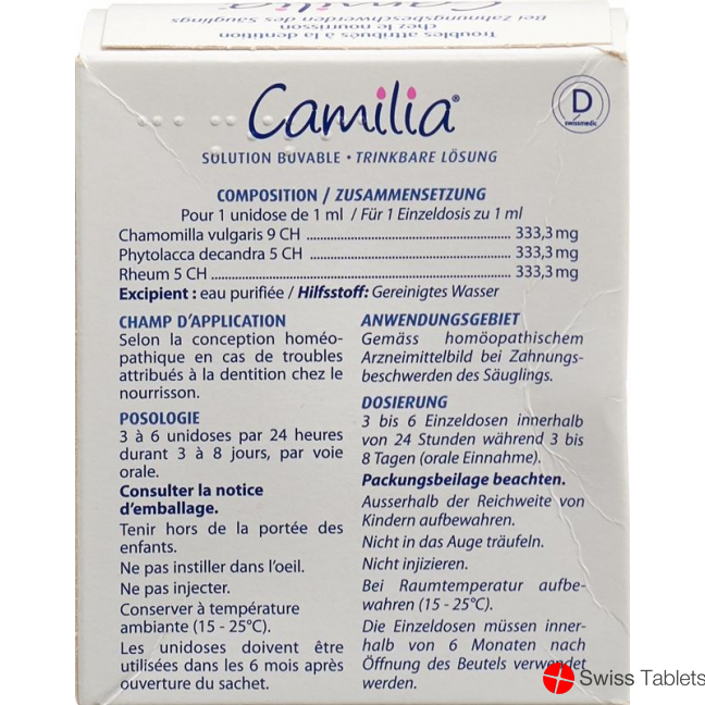 Camilia Lösung 30 Unidos 1ml buy online