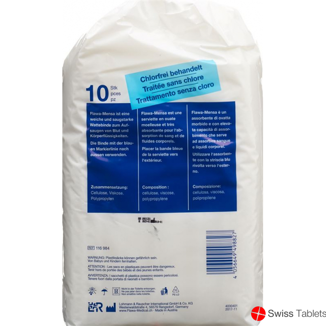 Flawa Mensa Wattebinden 10 Stück buy online Flawa Mensa Wattebinden 10 Stück buy online