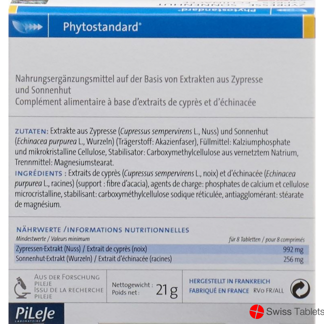 Phytostandard Zypresse-Sonnenhut Tabletten 30 Stück buy online
