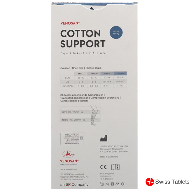 Venosan Cotton A-d Support Socks S Anthra 1 Paar buy online