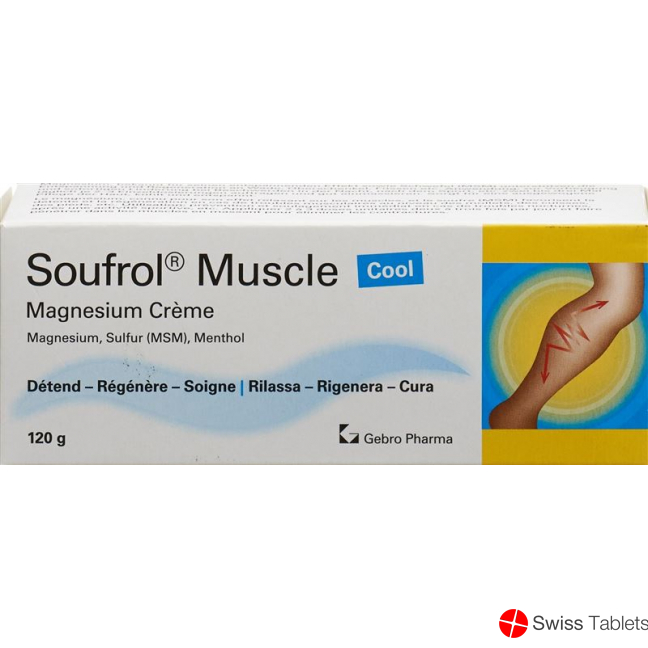 Soufrol Muscle Magnesium Cool Cream 120ml buy online