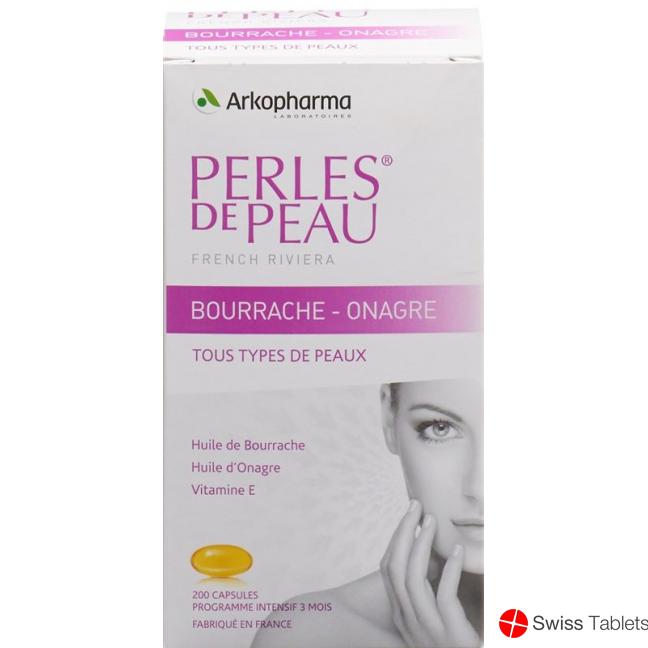 Perles De Peau Borretsch Nachtkerzen Kapseln 200 Stück buy online