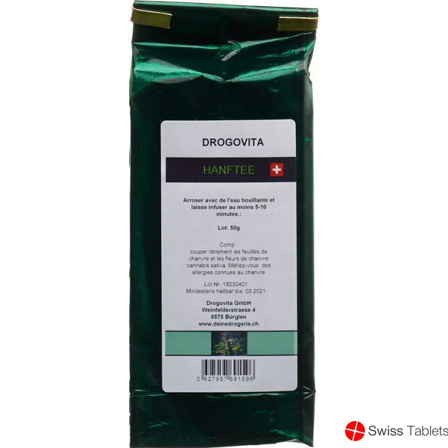 Drogovita Hanftee Beutel 50g buy online