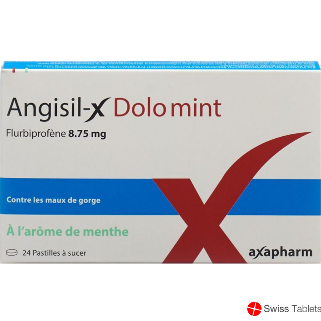 Angisil-x Dolo Lutschtabletten 8.75mg Mint 24 Stück buy online