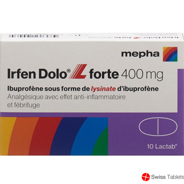 Irfen Dolo L Forte Lactab 400mg 10 Stück buy online Irfen Dolo L Forte Lactab 400mg 10 Stück buy online