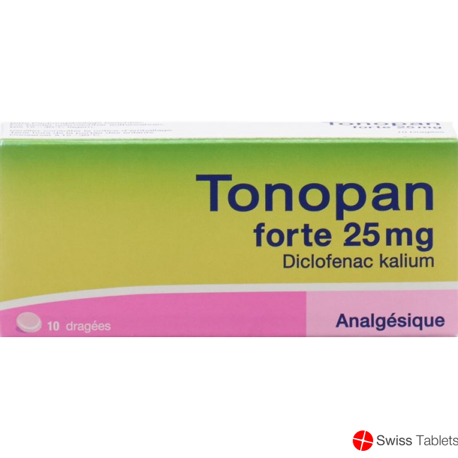 Tonopan Forte Dragees 25mg 10 Stück buy online