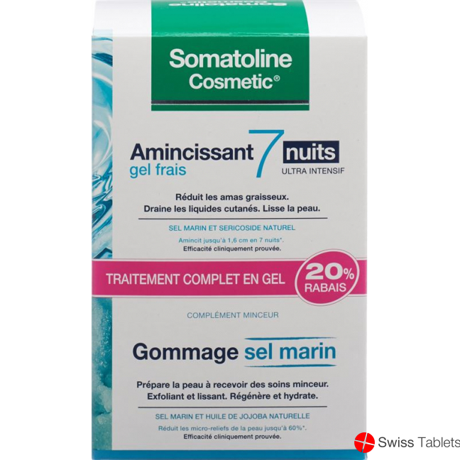 Somatoline 7naechte Gel 250ml +meersalz-peel 350g buy online