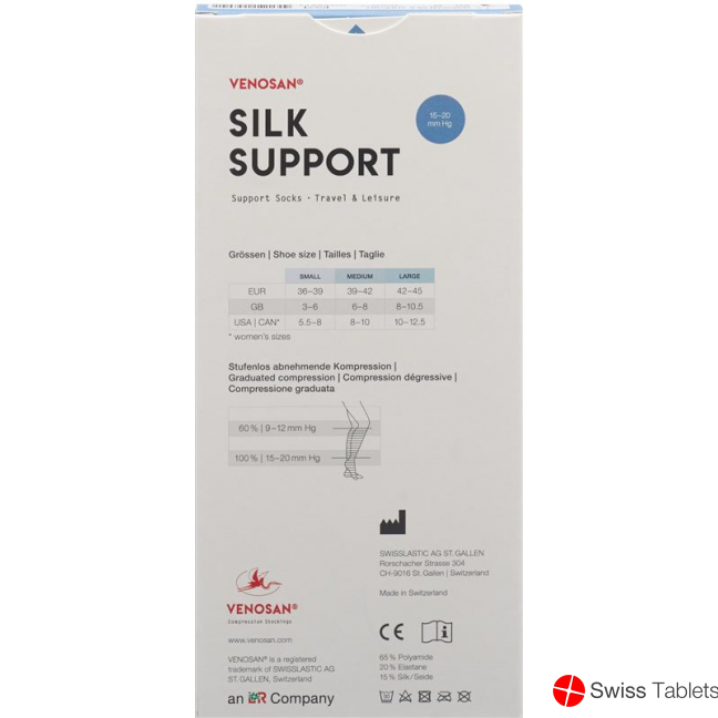 Venosan Silk A-d Support Socks M Jeans 1 pair buy online