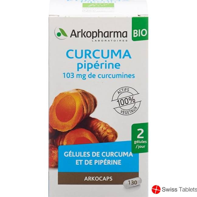 Arkocaps Kurkuma Kapseln Bio Dose 130 Stück buy online