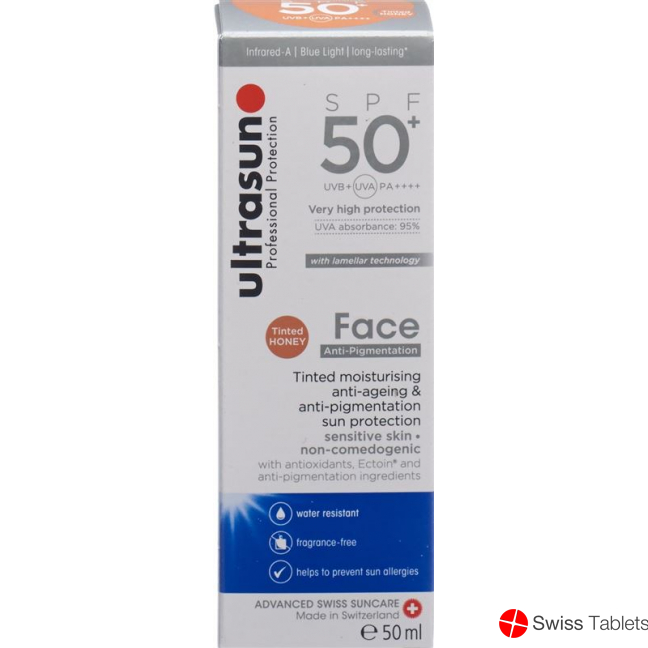 Ultrasun Face Anti-Pigmentation SPF 50+ Honey 50ml buy online