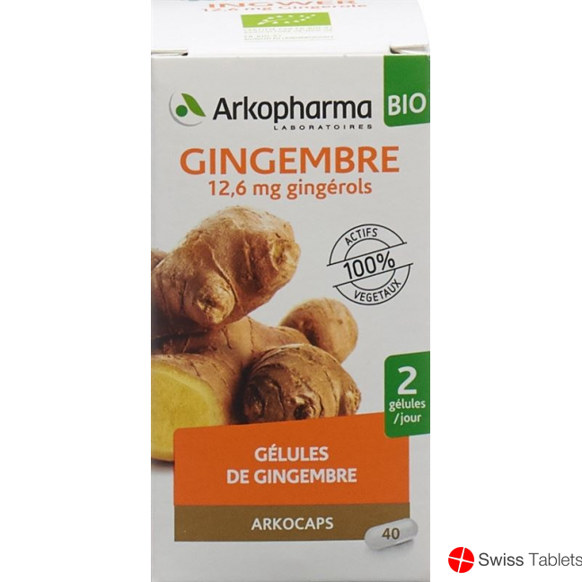 Arkocaps Ingwer Kapseln Bio Dose 40 Stück buy online