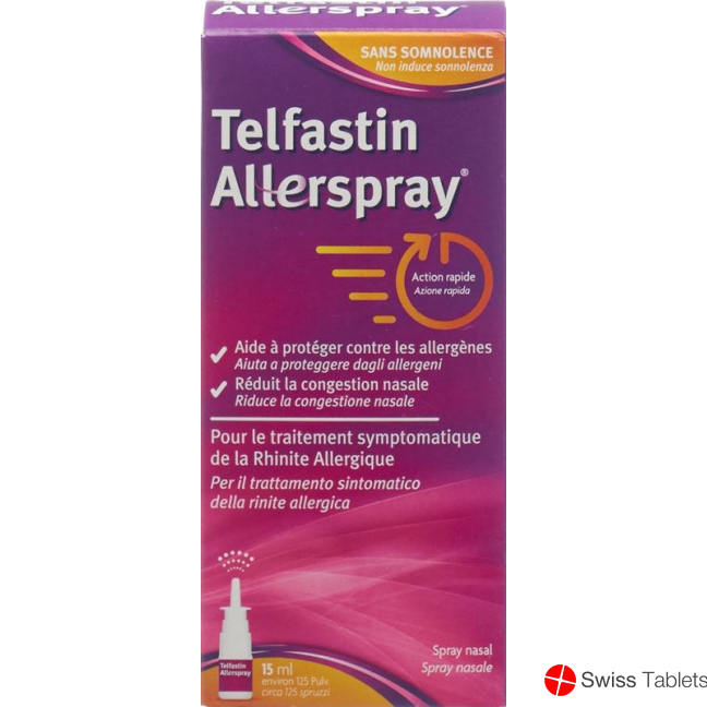 Telfastin Allerspray Nasal Spray bottle 15ml buy online