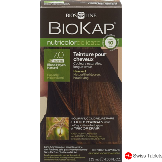 Biokap Nutricolor Delicato Rapid Na Mittelb 135ml buy online