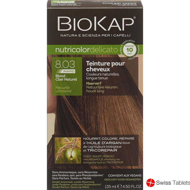 Biokap Nutricolor Delicato Rapid He Naturbl 135ml buy online