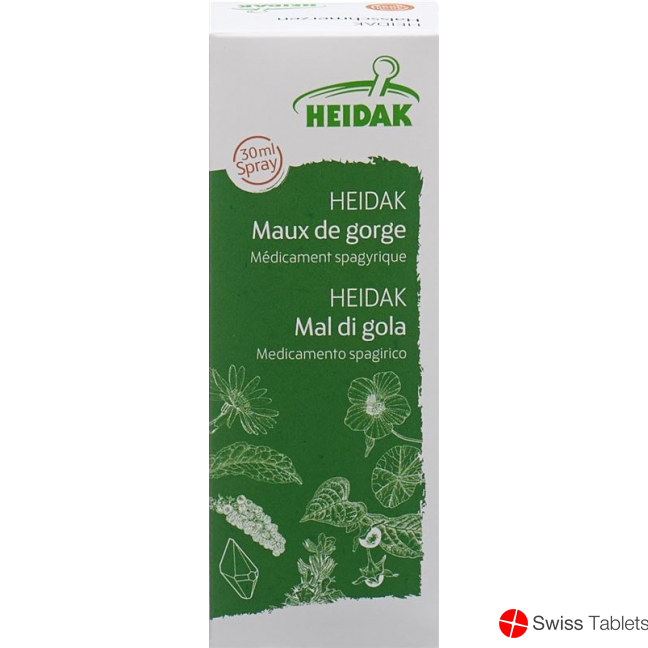 Heidak Halsschmerzen Spray Flasche 30ml buy online