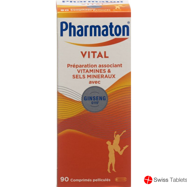Pharmaton Vital Filmtabletten Glasflasche 90 Stück buy online