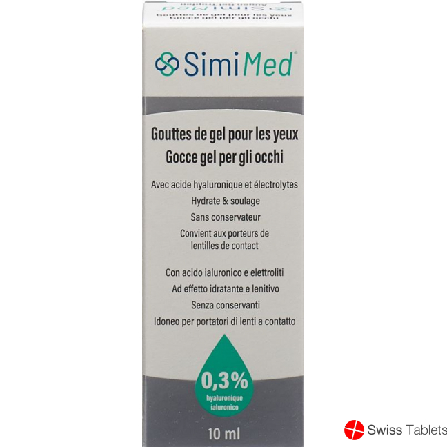 Simimed Augen Gel Tropfen 0.3% Hyaluron 10ml buy online