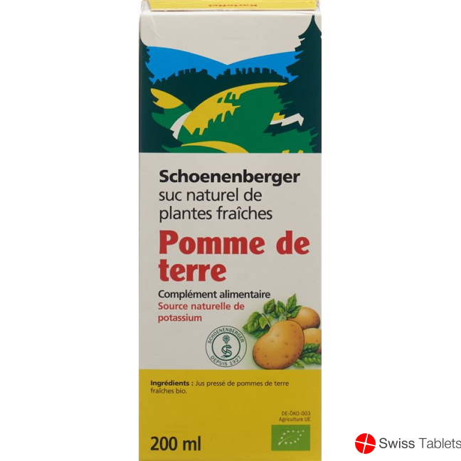 Schönenberger Potato Fresh Plant Juice Organic 200ml buy online