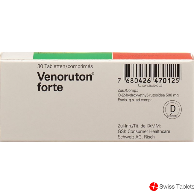 Venoruton Forte 500mg 30 Tabletten buy online
