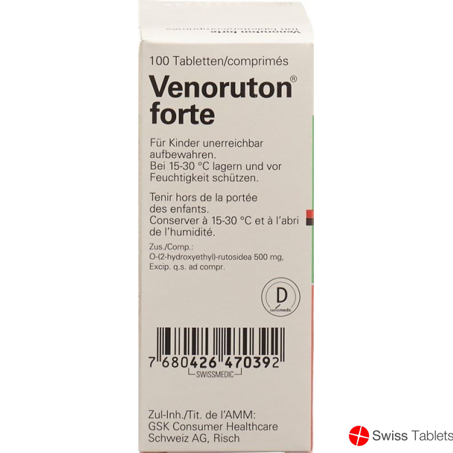 Venoruton Forte 500mg 100 Tabletten buy online