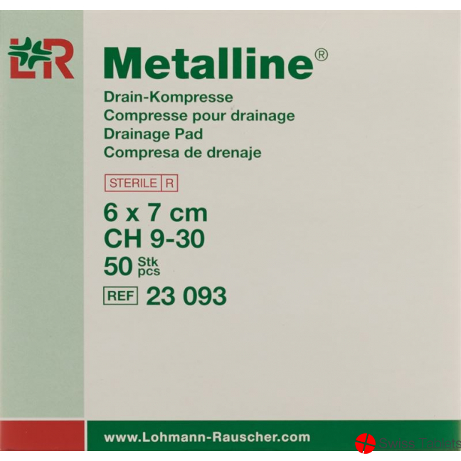 Metalline Drain-Kompressen Steril 6x7cm 50 Beutel buy online