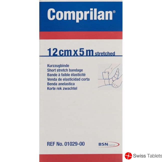 Comprilan Kompressionsbinde Kurzem Zug 5mx12cm buy online