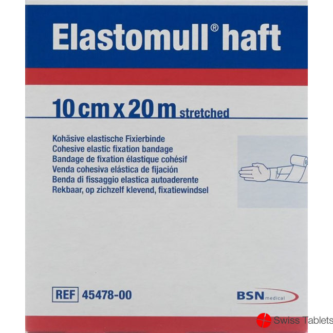 Elastomull Haft Gazebinde Weiss 20mx10cm Rolle buy online Elastomull Haft Gazebinde Weiss 20mx10cm Rolle buy online