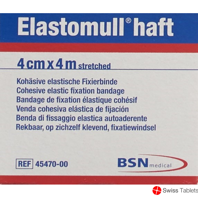 Elastomull Haft Gazebinde Weiss 4mx4cm Rolle buy online