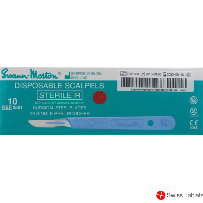 Swann Morton Skalpell 1x Steril No 10 10 Stück buy online