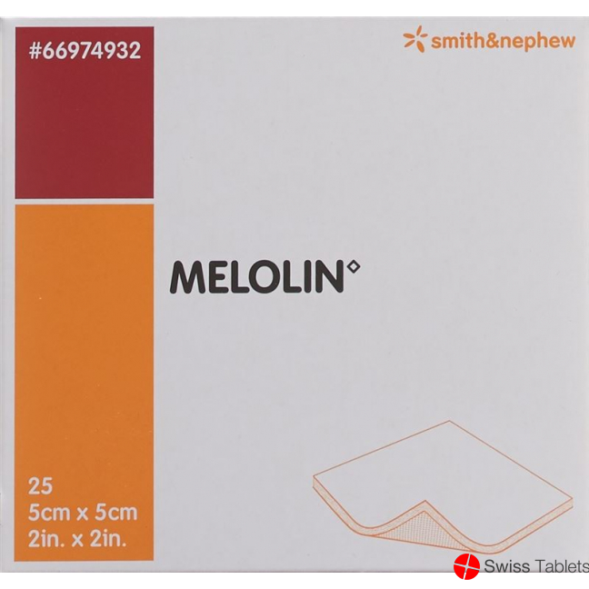 Melolin Wundkompressen 5x5cm Steril 25 Beutel buy online