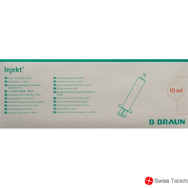 Braun Injektionsspritze 10ml Luer 2-teilig Exzentrisch 100 Stück buy online
