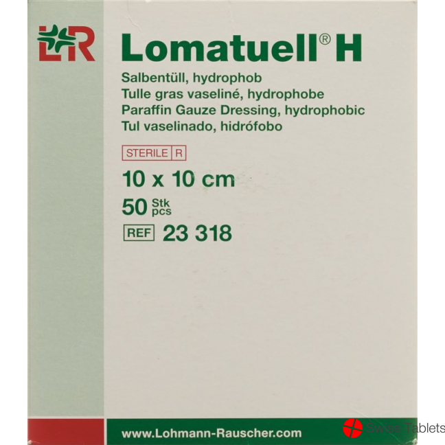 Lomatuell H Salbenkompresse 10x10cm Steril 50 Stück buy online