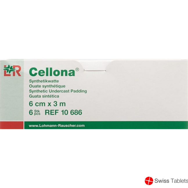 Cellona Synthetikwatte 6cmx3m Weiss Rolle 6 Stück buy online
