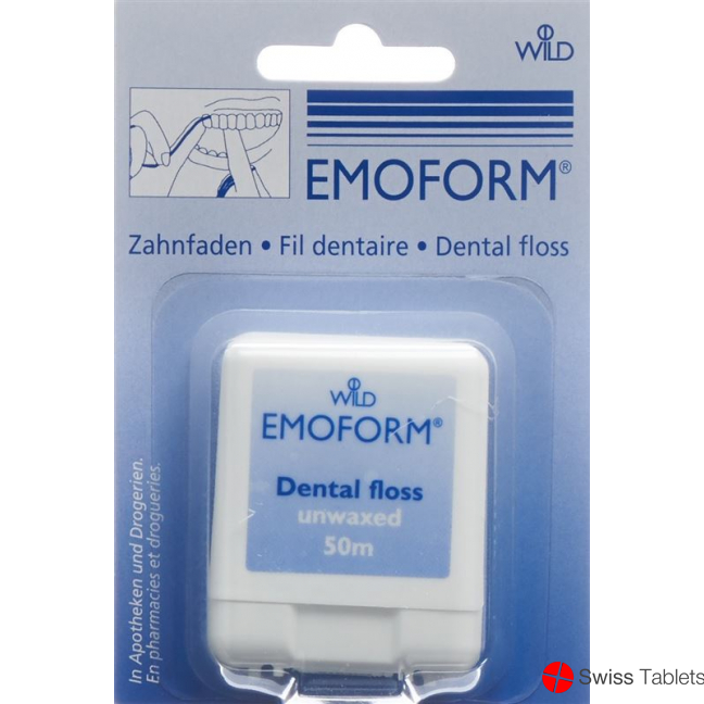 Emoform tooth thread Unwaxed 50m buy online