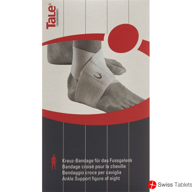 Tale Cross Bandage Ankle 7.5cm White buy online