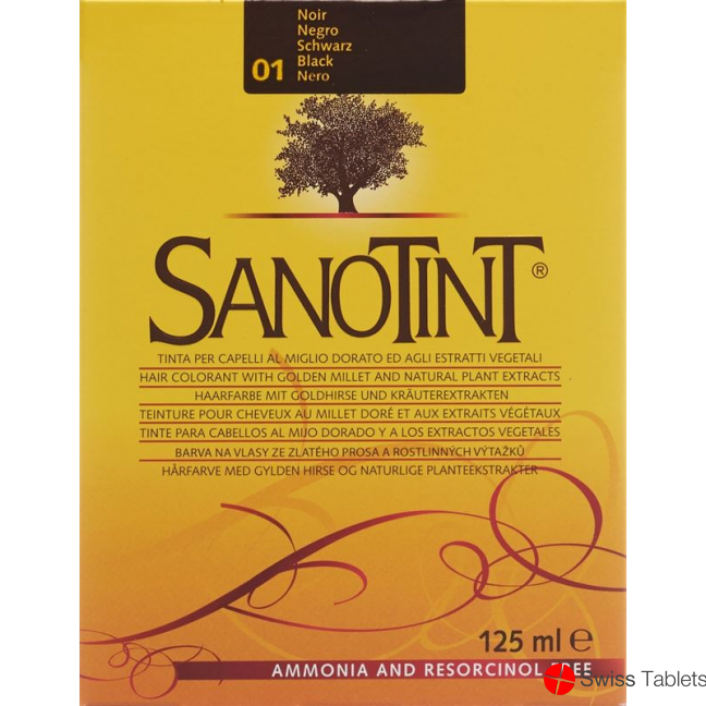 Sanotint Hair color 01 black buy online