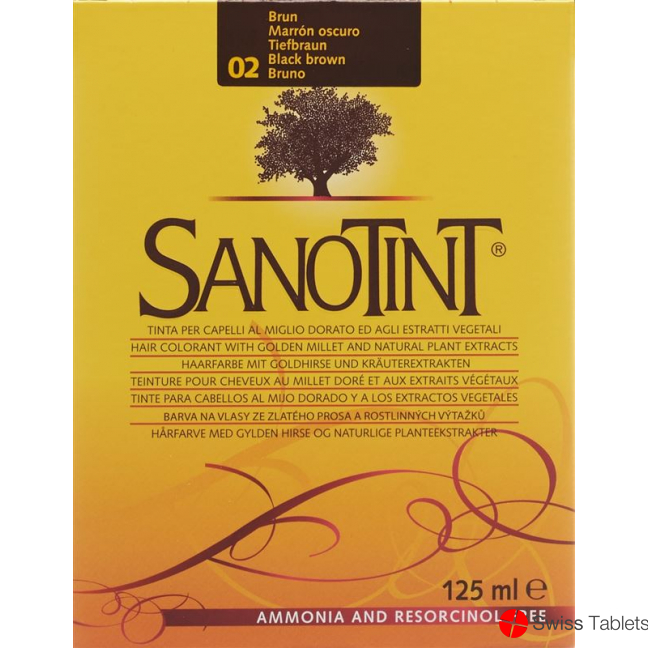 Sanotint Hair colour 02 deep brown buy online