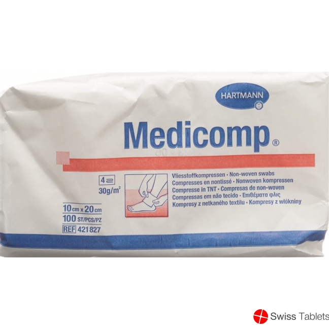 Medicomp Vlieskompressen 10x20cm Nicht Steril 100 Stück buy online