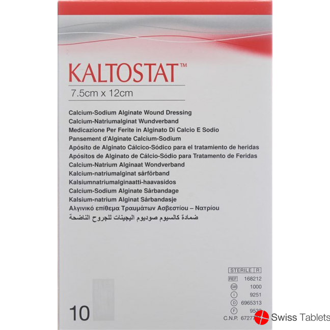 Kaltostat Kompressen 7.5x12cm Steril 10 Stück buy online