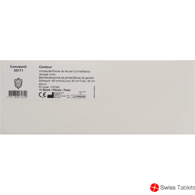 Conveen Contour Mehrkammerbeutel Steril 600ml 45cm 10 Stück buy online