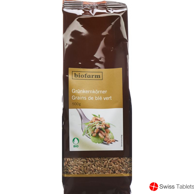 Biofarm Grünkern Knospe Beutel 500g buy online