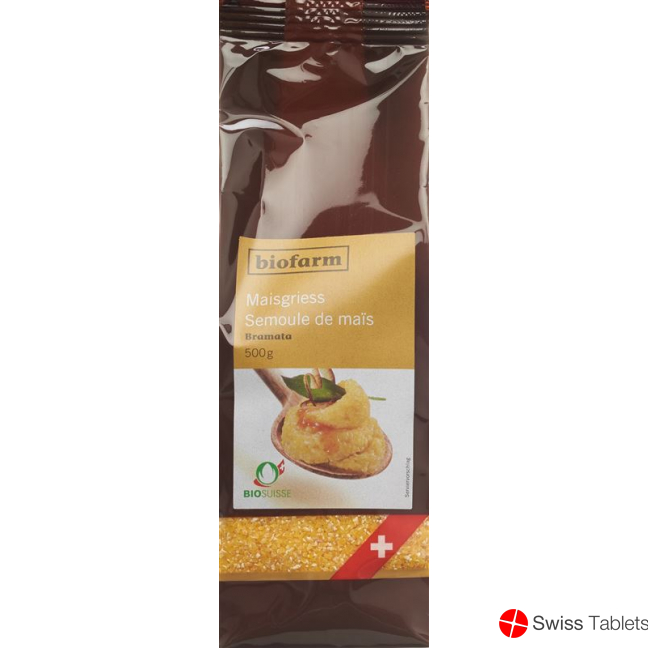 Biofarm Maisgriess Bramata Knospe Beutel 500g buy online