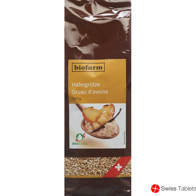 Biofarm Hafergruetze Knospe Beutel 500g buy online