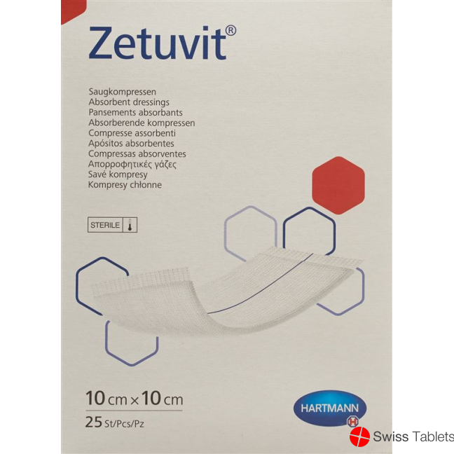 Zetuvit Absorptionsverband 10x10cm buy online
